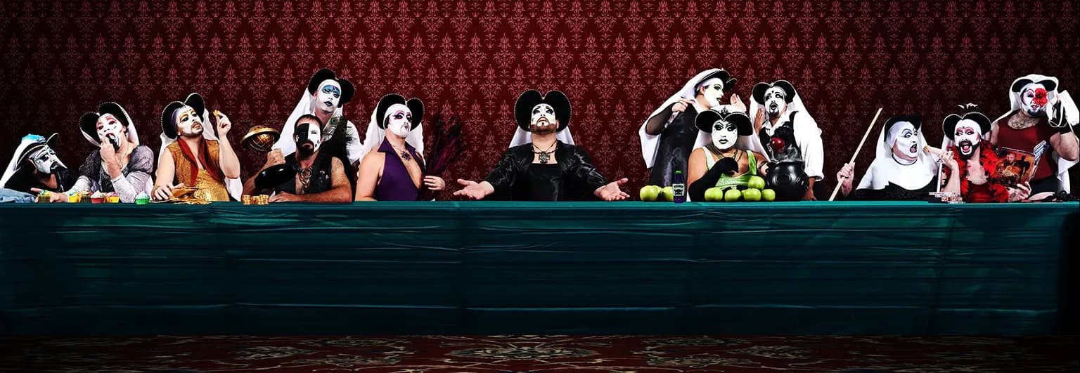 The Orlando Sisters portraying the Last Supper